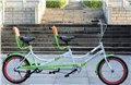20寸经典款双人自行车 公园景区出租双人自行车 广州双人车 图片