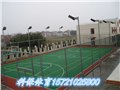 杭州桐庐塑胶篮球场价格|网球场围网|材料施工报价  图片