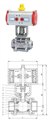 臺(tái)灣寔黈單作用氣動(dòng)三片式球閥 圖片
