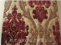 枣红色的雪尼尔布料别墅精装修用的窗帘 图片