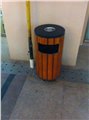 圆形垃圾桶环卫设施 图片