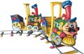 圣诞小火车火车儿童游乐设施儿童电玩碰碰车摇摇车小火车 图片