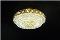 室内照明灯具LED水晶吸顶灯家居客厅灯，K9传统金色水晶灯 图片
