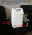 供应6升白色扁形塑料桶价格 图片