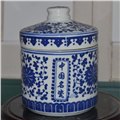 青花瓷药罐子，陶瓷药罐定制，找景德镇生产药罐子工厂 图片