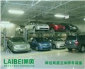 兩柱式家用立體停車庫 兩層升降橫移停車設(shè)備液壓立柱式升降系統(tǒng) 圖片