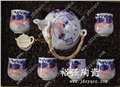 陶瓷茶具廠家 彩瓷陶瓷茶具 陶瓷茶具價格優(yōu)惠 圖片