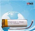 供应聚合物电池3.7v651648-420mah智能手表鼠标锂电池 图片