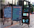 上海黑板工厂挂式咖啡店菜单黑板亮面手写荧光笔板店铺广告黑板 图片