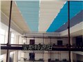 大型商场玻璃采光顶CS钢丝折叠天棚帘 图片