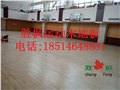 重庆室内篮球场木地板 枫木22mm运动木地板 图片