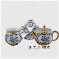 景德镇手绘礼品陶瓷茶具厂家高档礼品陶瓷茶具图片 图片