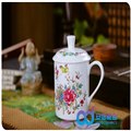 景德镇陶瓷茶杯厂家批发定制 骨质瓷陶瓷茶杯 手绘茶杯 图片