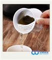 自带滤网陶瓷亚光釉茶杯厂家定制批发 图片