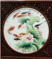 景德镇陶瓷手绘粉彩人物装饰瓷板画 图片