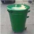 厂家直销300L大号铁皮垃圾桶 户外物业铁质垃圾桶  图片