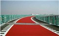 广州市黑色沥青路面改色彩色路面喷涂修复 图片