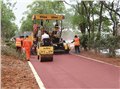 东莞公园道路沥青工程承包-沥青路面摊铺 图片